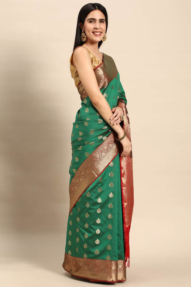 Green Art Silk Indian Saree