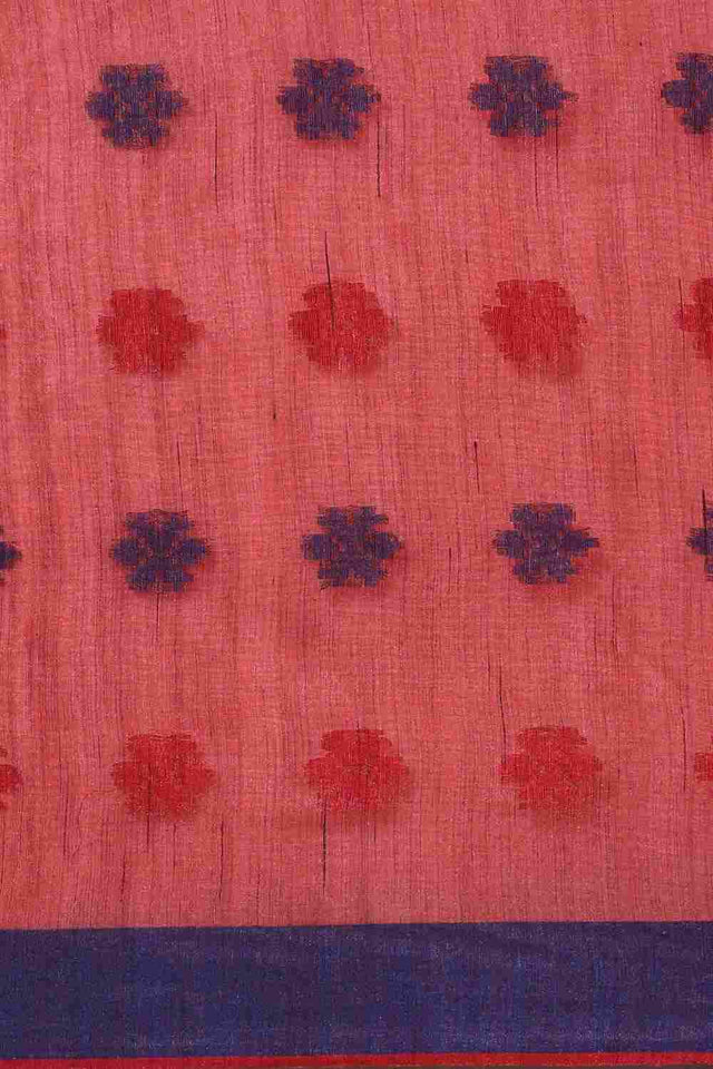 Red Silk Blend Indian Saree