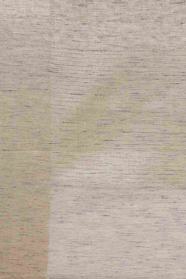 Grey Art Silk Block Saree