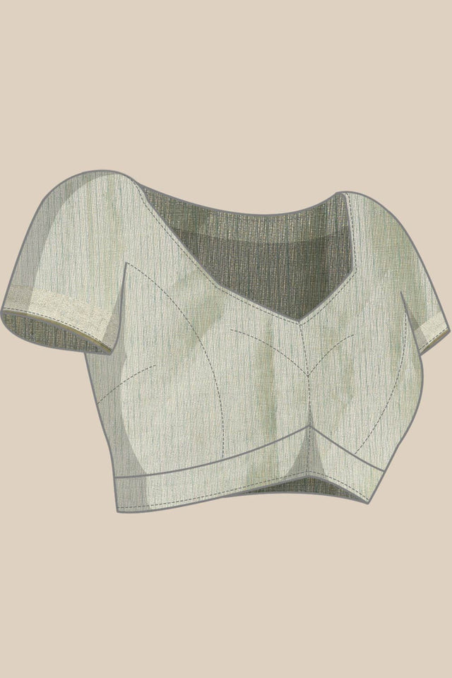 Green Art Silk Block Saree