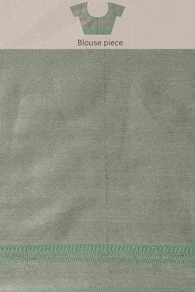 Green Art Silk Block Saree