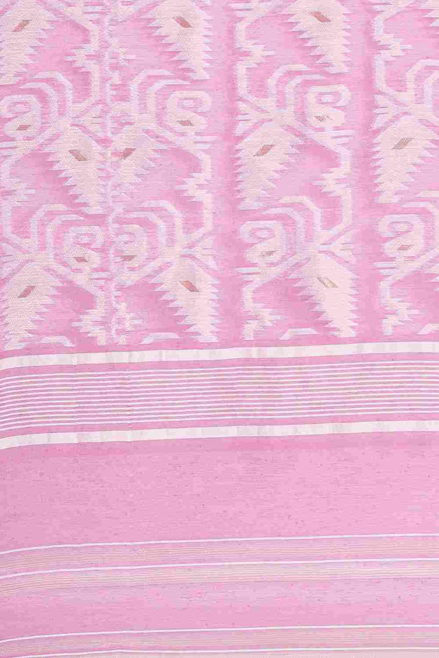 Purple Silk Blend Self-Design Saree