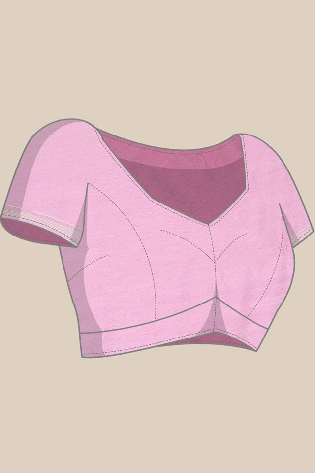 Purple Silk Blend Self-Design Saree