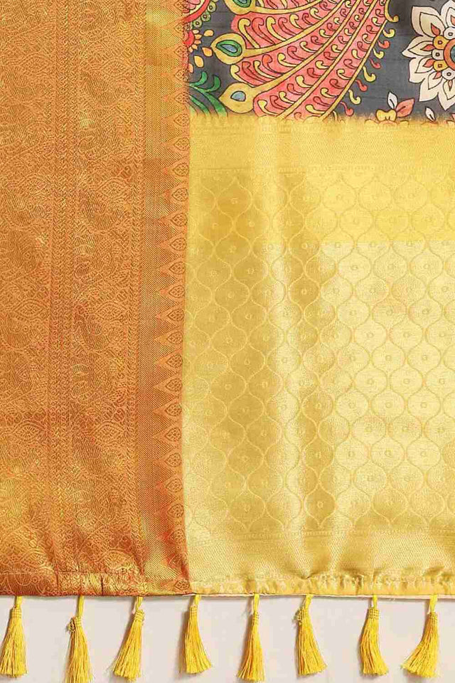 Black Zari Art Silk Saree