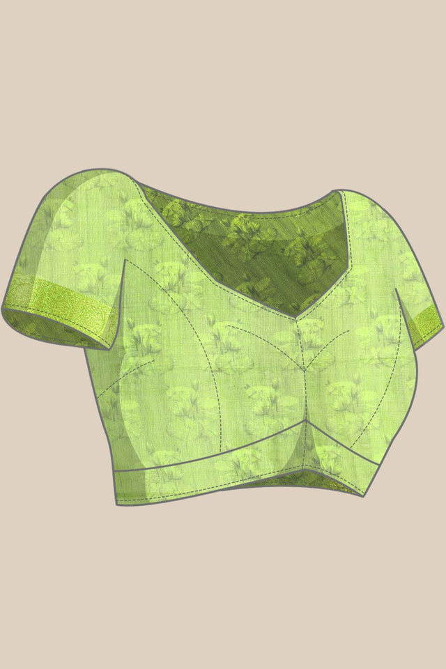 Navy Blue Muga Silk Animal Print Saree