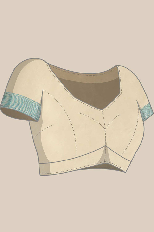 White Cotton Woven Saree