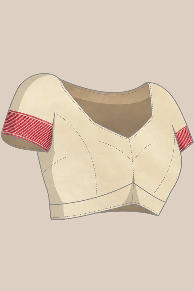 Pink Cotton Woven Saree