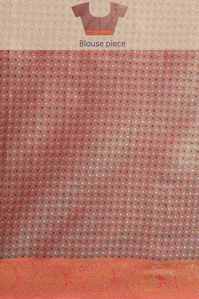 Buy Parrot Green Art Silk brocade Saree Online