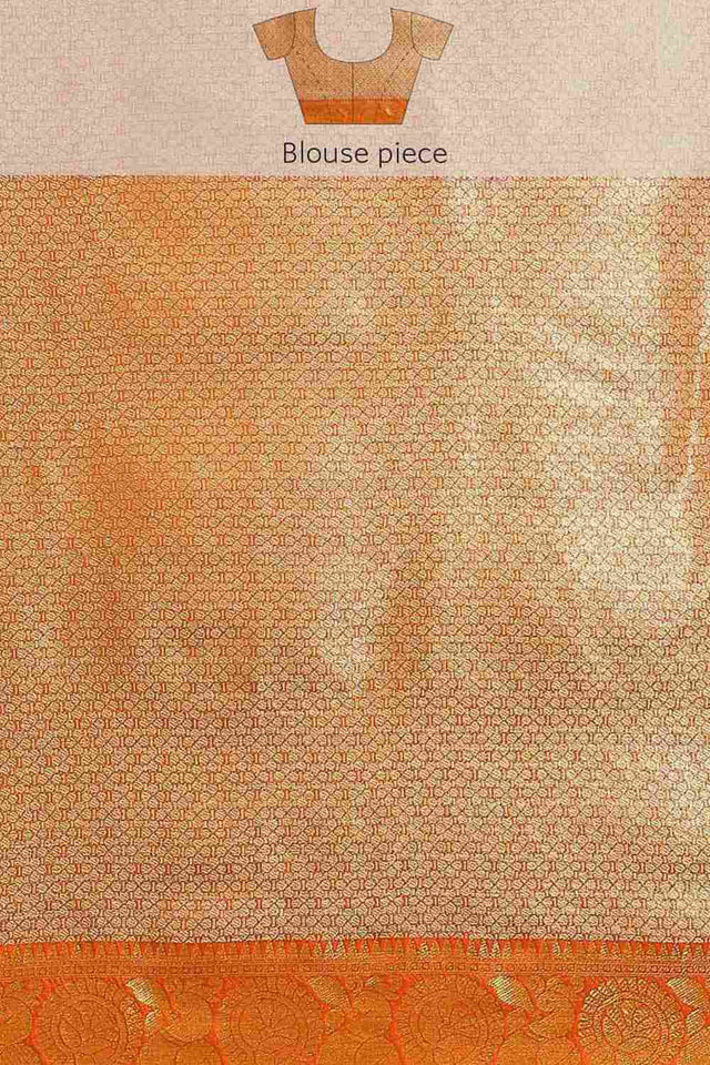 Buy Parrot Green Art Silk brocade Saree Online