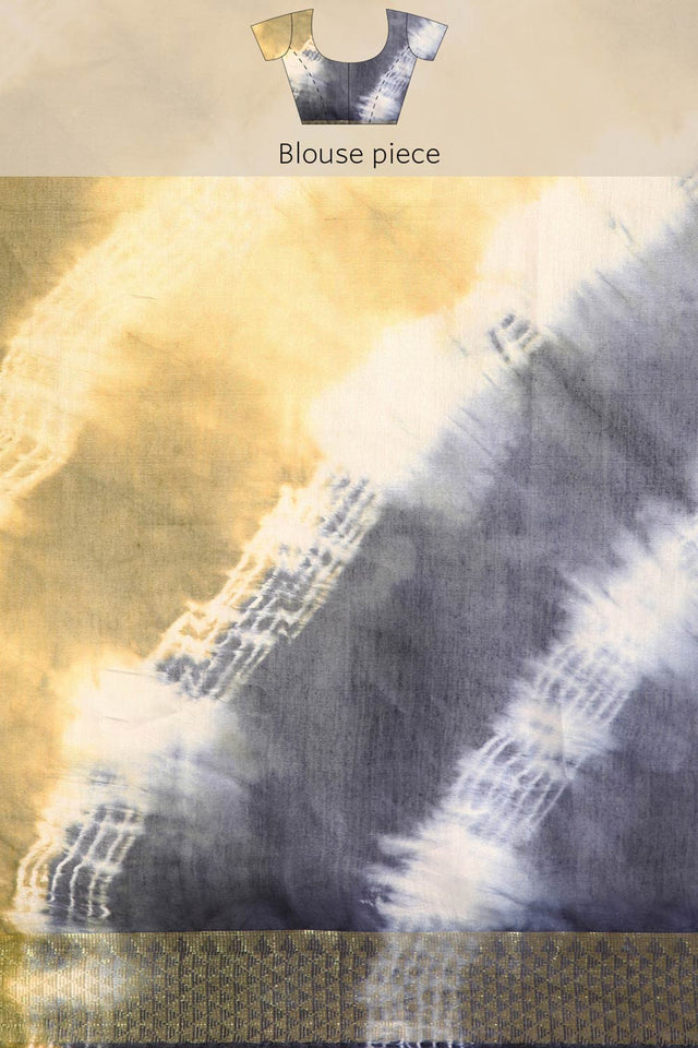 Green Silk Block Saree