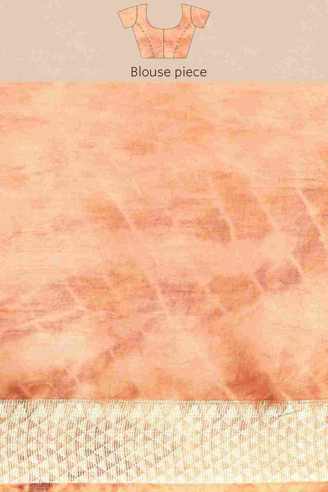 Red Silk Block Saree