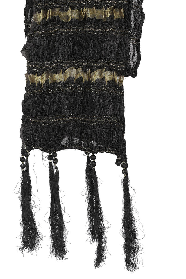 Men's Viscose Dupatta In Black