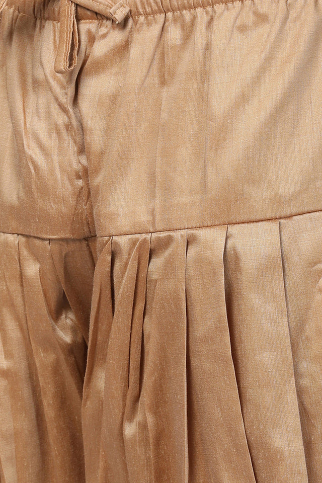 Men's Art Silk Sherwani Set In Blue