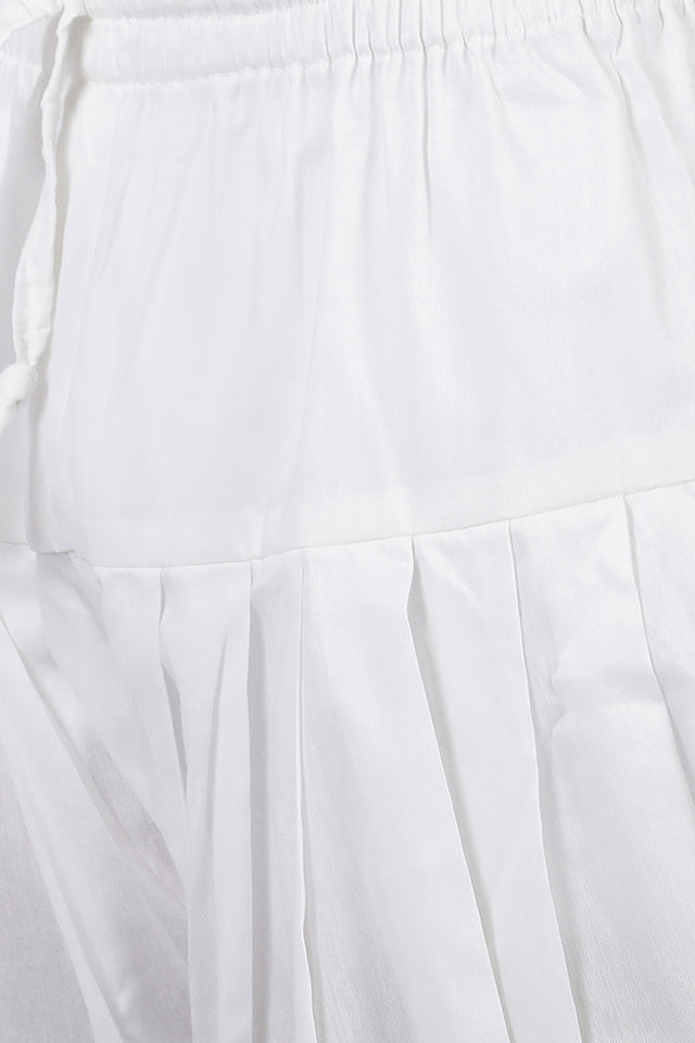 Men's Art Silk Sherwani Set In Black