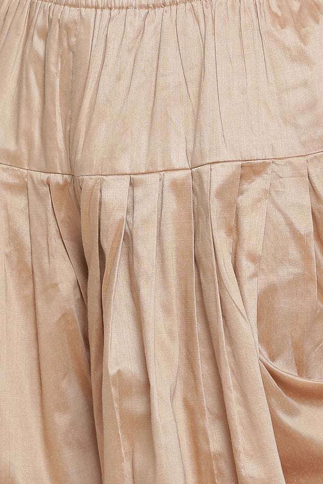 Men's Cotton Art Silk Kurta Set In Maroon