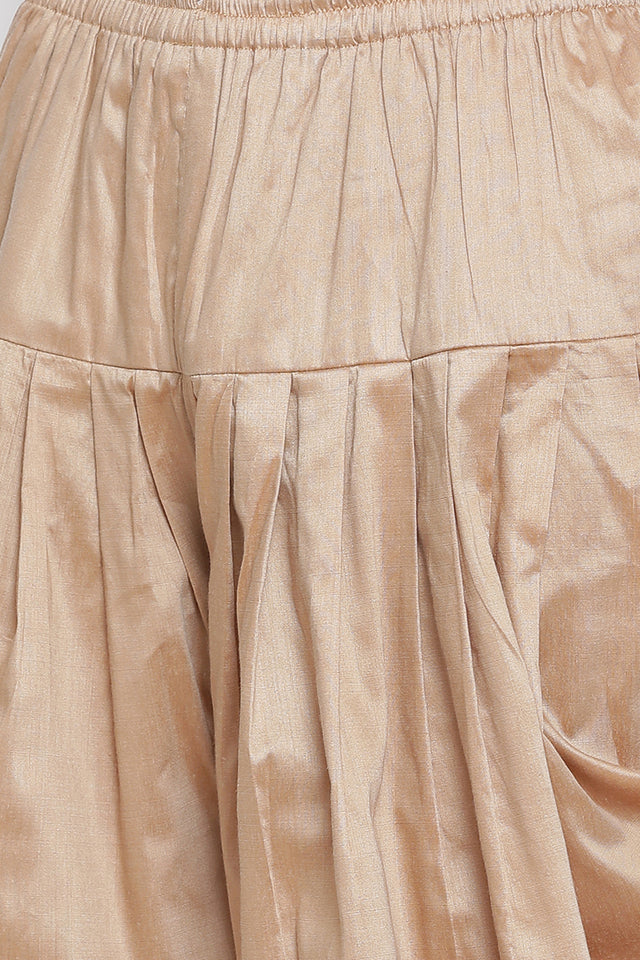 Men's Cotton Art Silk Kurta Set In Dark Blue