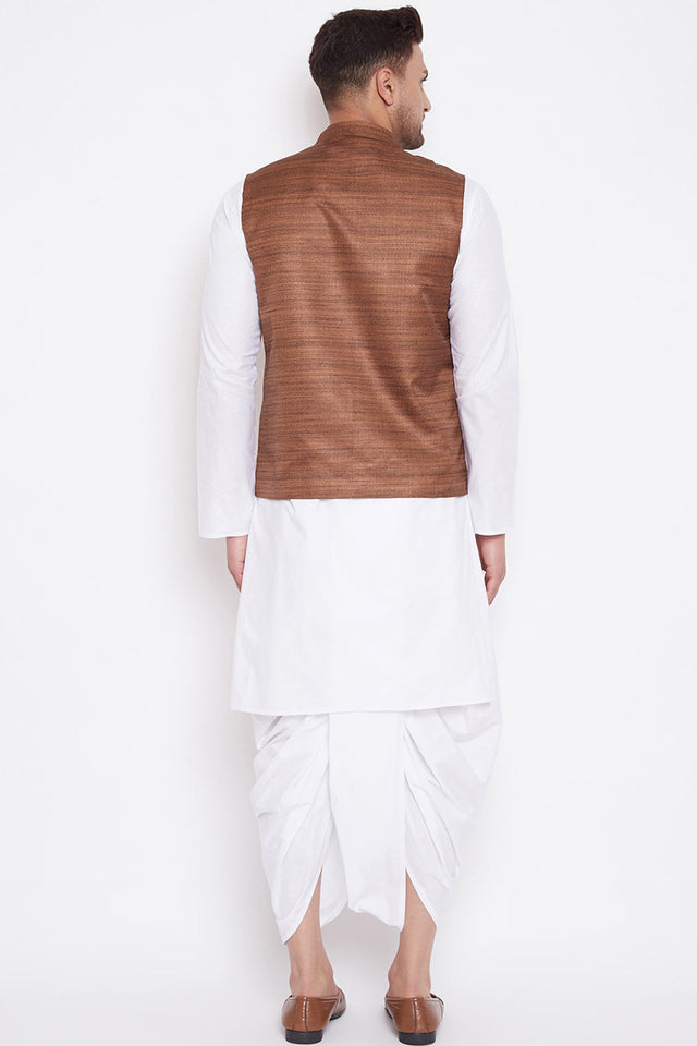 Buy White Kurta with Dhoti Online