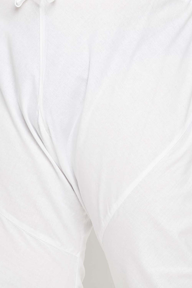 Buy Men's Cotton Blend Solid Kurta Set in Purple - Zoom Out