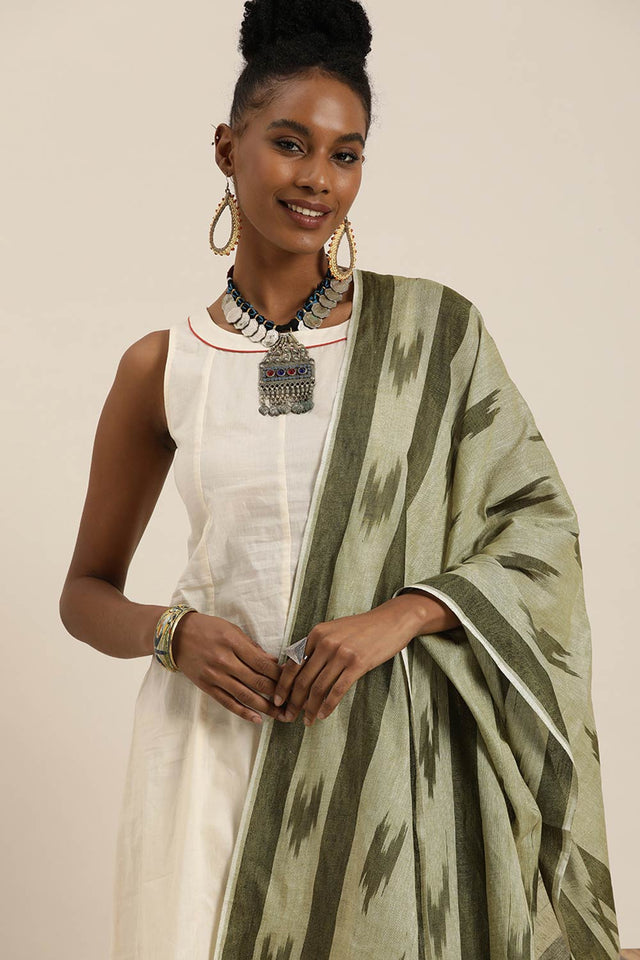 Green Cotton Dupatta