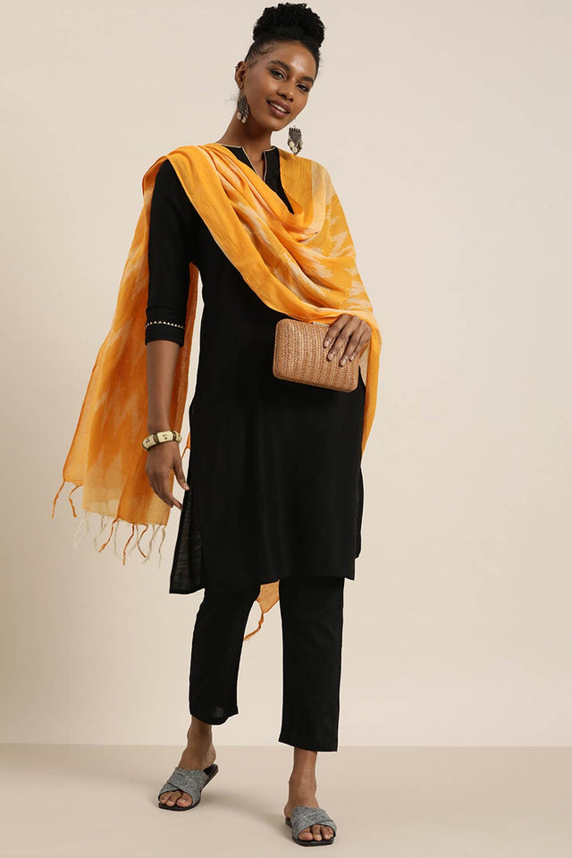 Yellow Cotton Dupatta