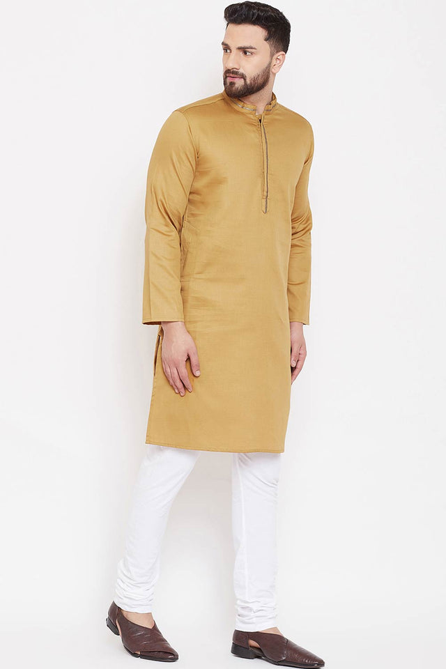 Shop Men's Kurta in Beige