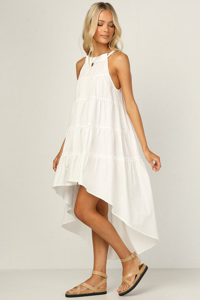 Shop Blended Cotton Solid Dress Online