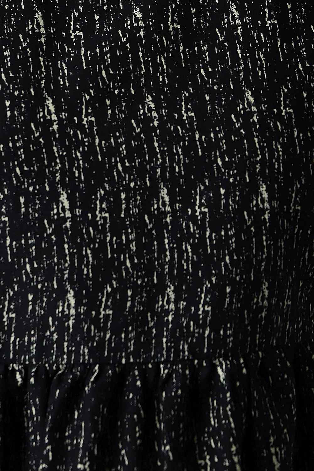 Blended Cotton Tie Dye Top in Black Design