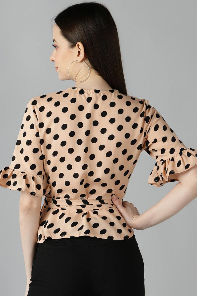 Buy Crepe Top in Yellow