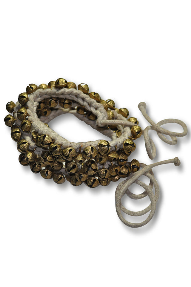 Kathak 2-Line 12 No. Brass Ghungroo On Gold Pad (25+25 Bells)