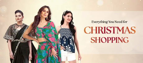 Festive Christmas outfits styled elegantly for a magical holiday celebration