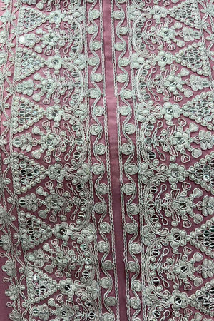 Pink Georgette Pakistani Palazzo Suit
