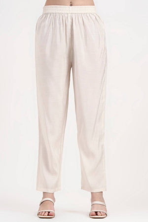 Violet Solid Silk Anarkali Suit Set