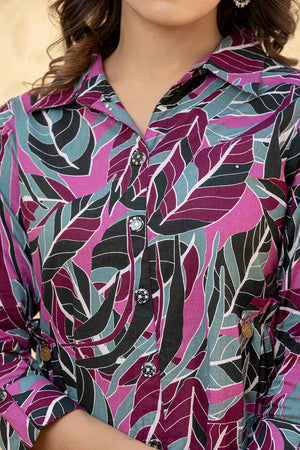 Multi-Color Geometric Print Cotton Co-Ord Set