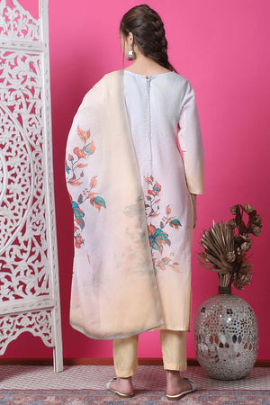 Multi Cotton Digital Printed Kurti Pant Set