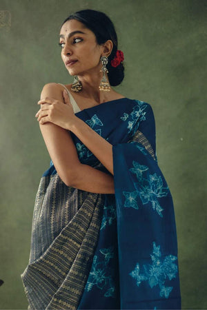 Multi Color Banarasi Woven Soft Silk Saree (50104)