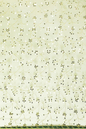 Women's Green Net Saree