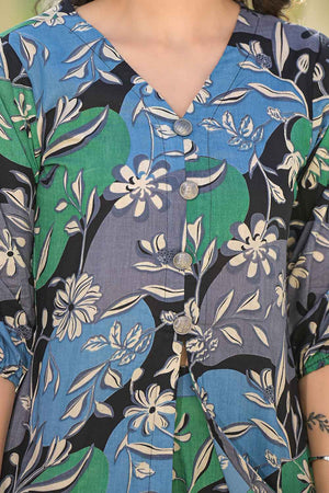 Multi-Color Ethnic Motifs Cotton Co-Ord Set