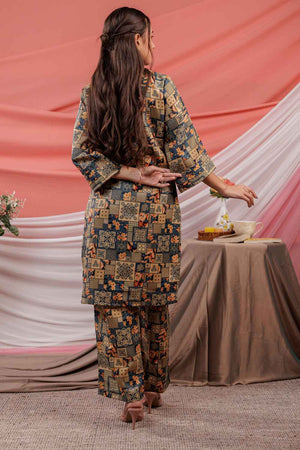 Green Digital Print Cotton Co-Ord Set