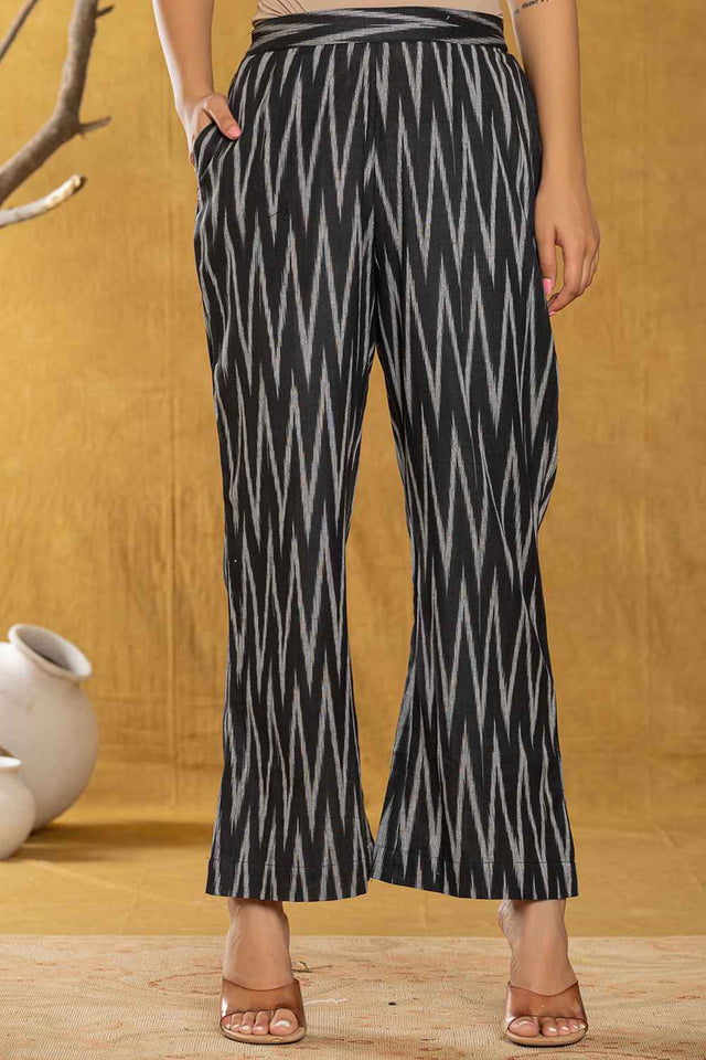 Black Chevron Print Cotton Co-Ord Set (6951CRDBK)
