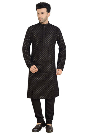 Black Georgette Kurta Pajama