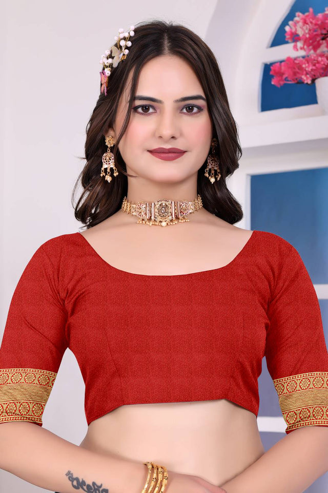 Yellow Woven Art Silk Saree