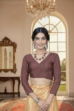 Yellow Digital Printed Silk Saree