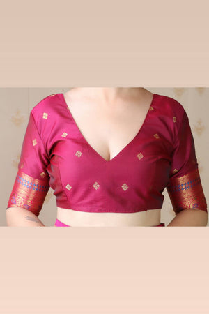 Blue Woven Banarasi Saree