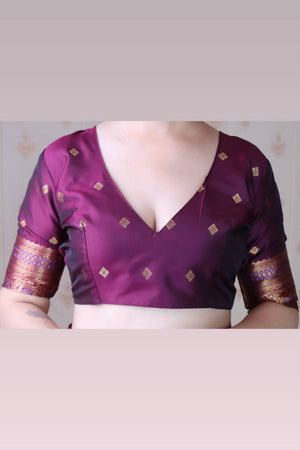 Lavender Woven Banarasi Saree