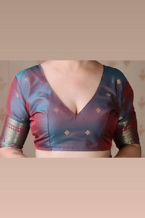 Pink Woven Banarasi Saree