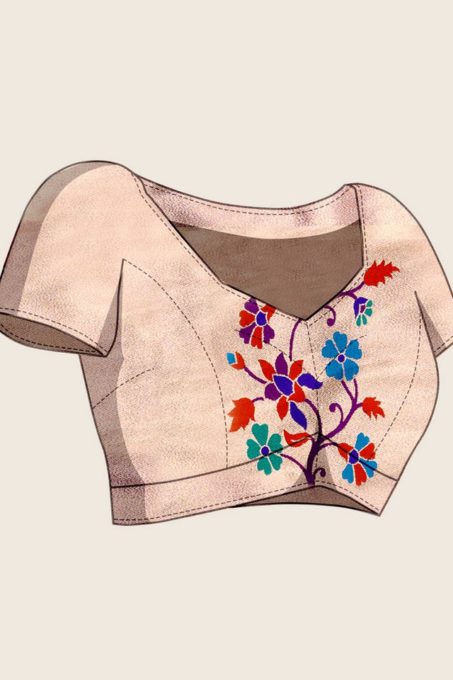 Violet Woven Silk Saree