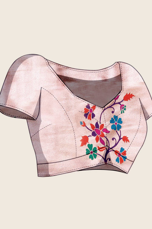 Violet Woven Silk Saree