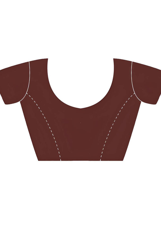 Orange Solid with Lace Border Net Saree