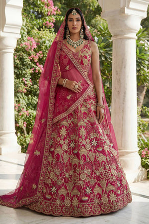 Pink Sequin with Embroidered Silk Lehenga (ACA5517)