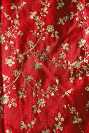 Black Floral Printed Satin Lehenga (ACA5772)
